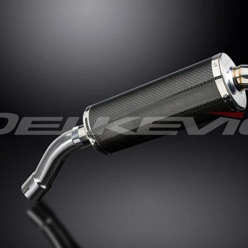 Delkevic 14" Carbon Fiber Oval Stubby Muffler - BMW F800GT - 2013-2017 Exhaust