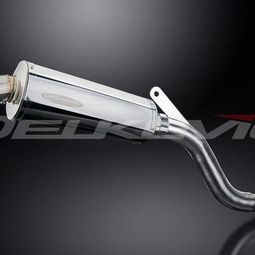 Delkevic 14" Stainless Steel Oval Muffler - Yamaha XT600E - 1995-2005 Exhaust
