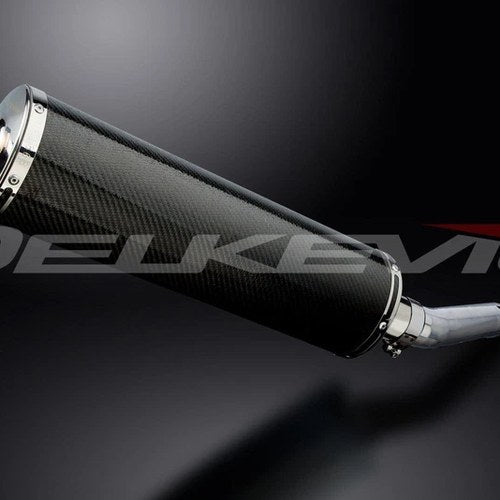 Delkevic 18" Carbon Fiber Oval Muffler - Honda CBR600F3 - 1995-1998 Exhaust