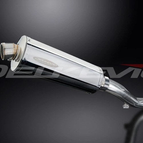 Delkevic 14" Stainless Steel Oval Muffler - Honda VFR1200F - 2010-2015 Exhaust