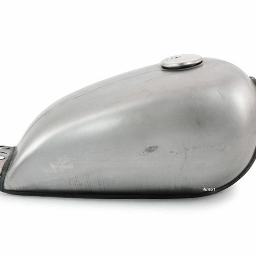 The Pacifica Bobber Gas Tank Raw Steel Cafe Racer Motorcycle Fuel Retro Classic