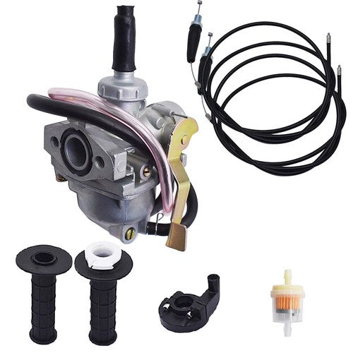 Carburetor & Throttle Cable & Handle Grip Bar For Honda CRF50F 2004-2009 (7/8")