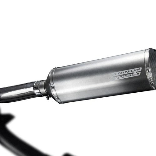 Delkevic 13.5" Titanium Slip-On X-Oval Muffler - BMW R1200R - 2006-2010 Exhaust