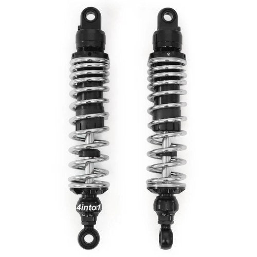 Adjustable Black Chrome Performance CNC Shocks Eye / Eye - 340-350mm for Suzuki