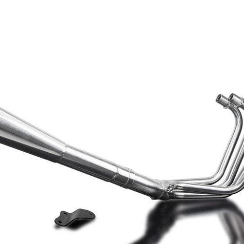 Delkevic Full 4-1 System Stainless Megaphone Muffler - Kawasaki KZ100ST - 79-80
