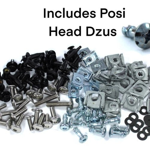 Yamaha R1 2002-2003 Fairing Bolt Screen Screw Kit + Dzus Pozi Crosshead 4XV 5JJ