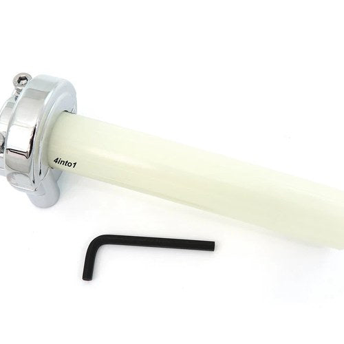Universal Motorcycle Push Pull Throttle 7/8" Chrome Honda Yamaha Kawasaki Suzuki