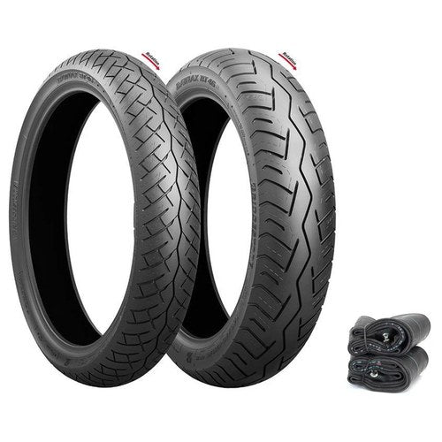Bridgestone Battlax BT-46 Tire Set Honda CB750A 1976 CB750K 77-78 Tires + Tubes