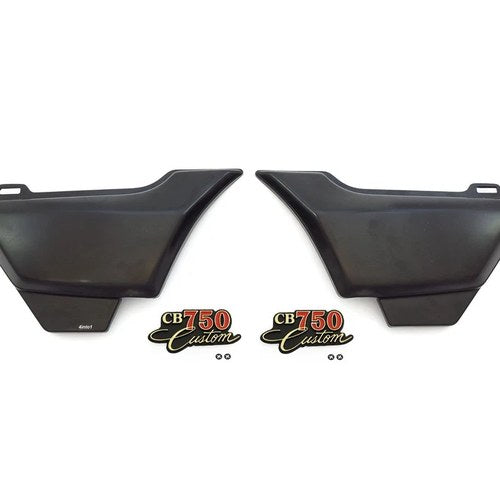 Side Cover Kit w/ Emblems - Honda CB750C Custom - 1980-1982 Left & Right Panels
