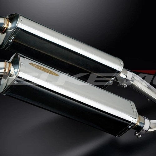 Delkevic 17" Stainless Tri-Oval Mufflers Aprilia Rsv 1000R Factory 03-10 Exhaust