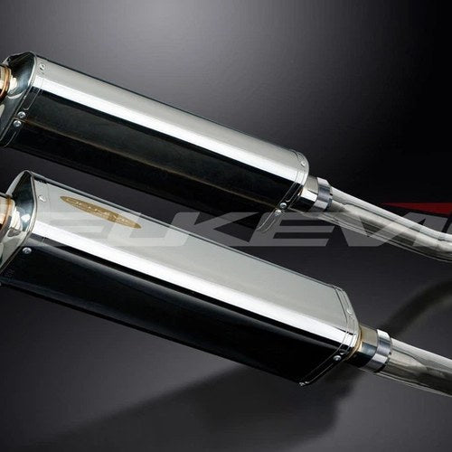 Delkevic 17" Stainless Tri-Oval Mufflers Suzuki GSX-1300R Hayabusa 08-17 Exhaust