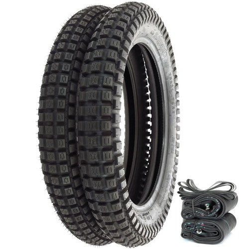 Shinko SR241 Trail Tire Set - Honda CR/MT/XL125 XL175 - Tires Tubes & Rim Strips