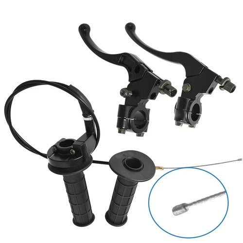 Handlebar Grip 7/8" Throttle Cable Clutch Brake Lever For Honda Baja Doodlebug