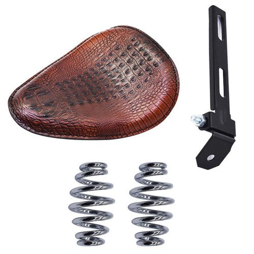 Brown Bobber Motorcycle Solo Seat Spring For Honda Shadow Spirit Ace VT 1100 750