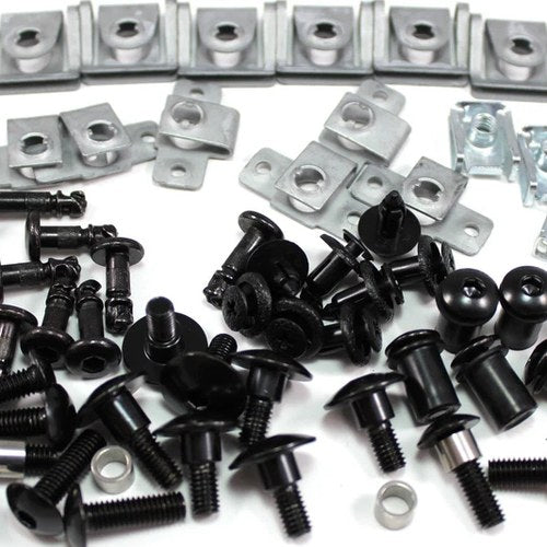 Honda CBR900RR Fireblade 92-99 Black Dzus & Alloy Aluminium Fairing Bolts Kit