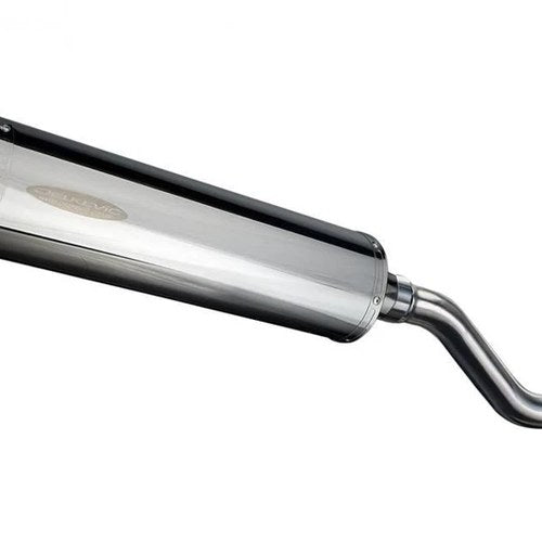 Delkevic 18" Stainless Oval Slip-On Exhaust Kawasaki KLR650 KLR650E - 2008-2024