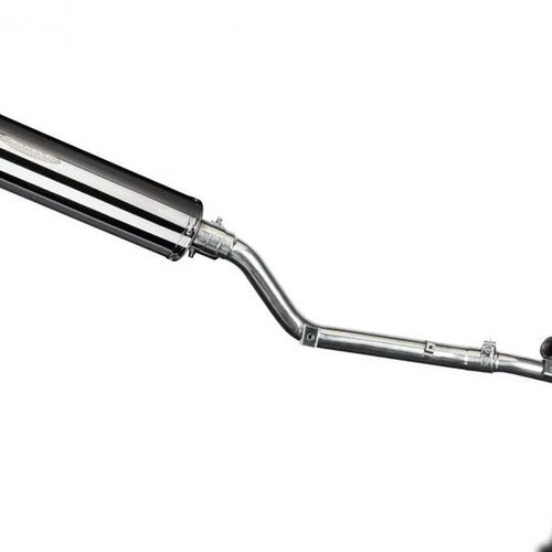 Delkevic Full Exhaust 14" Round Stainless Exhaust - Suzuki DR-Z400S - 2000-2024