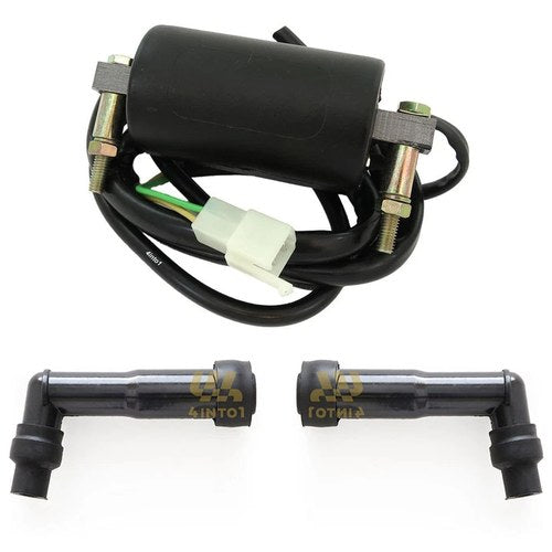 Ignition Coil and Spark Plug Caps Set - Honda CB400T Hawk CM400T CB450SC CM450E