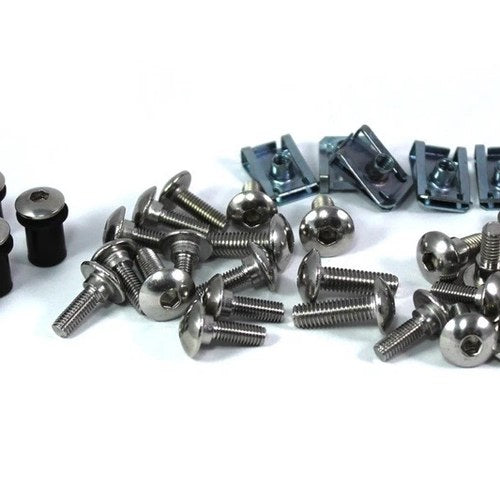 Yamaha Fzr 1000 Exup 1989-90 Stainless Fairing & Screen Bolts Clips Kit FZR1000
