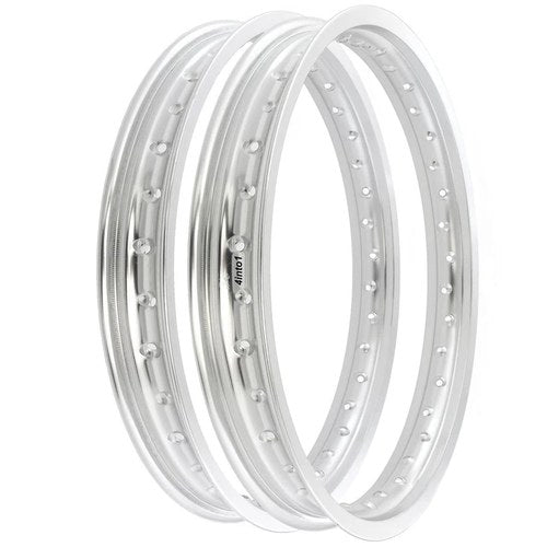 Rising Sun Silver Aluminum Rim Set Kawasaki H1 H2 KZ650 KZ750 KZ900 Z1 KZ1000