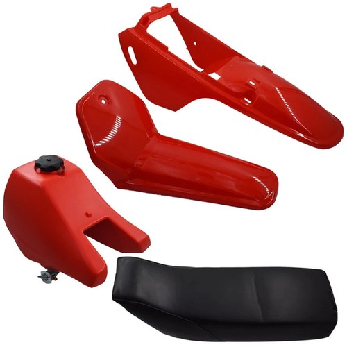 Plastic Front Fender Body Seat Gas Tank Kit For Yamaha PW80 Red