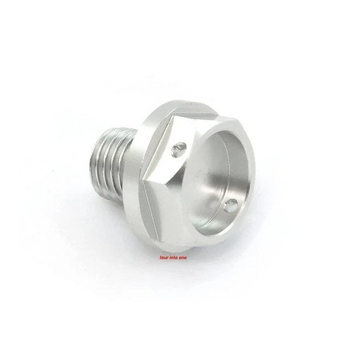 Silver CNC Aluminum Oil Drain Bolt Kawasaki Ninja 250 500 ZX6R KZ1000 VN1500 ZR