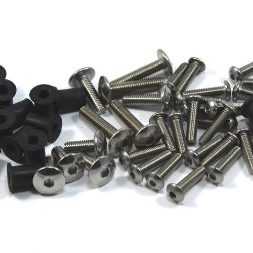 Kawasaki Ninja ZX-6R 2009-2012 Stainless Fairing Bolts Screen Wellnut Kit ZX6R