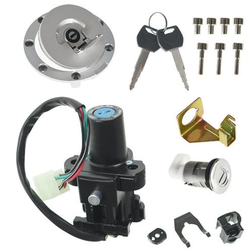 For CBR900RR CBR954RR 2000-03 CBR600RR Ignition Switch Fuel Gas Cap Lock Key New