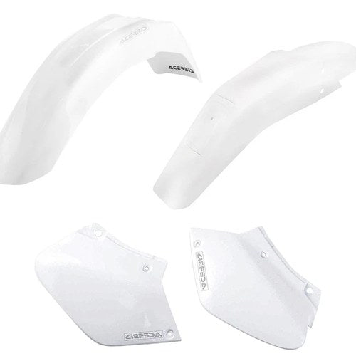 Acerbis White Front & Rear Fender w/ Side Panels Kit - Honda XR250 XR400