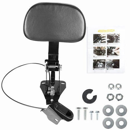 Driver Rider Backrest Adjustable Mounting Kit For Touring Flht Flhx 09-19
