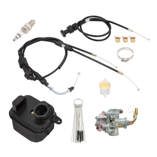 For Yamaha Peewee PW50 PY50 Carburetor Carb Air Filter Box Throttle Choke Cable