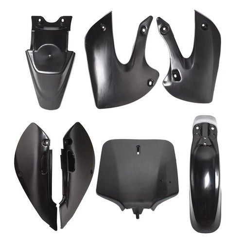 Plastic Fender Fairing Kit For Kawasaki KLX110 2002-2009 Black