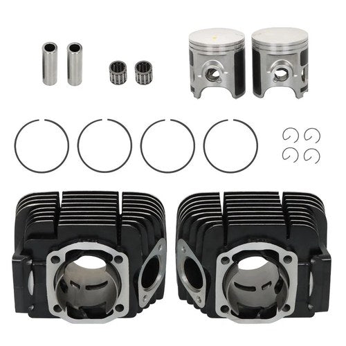 Cylinder Rebuild Kit Pistons Rings Pins Set For Yamaha Rd350 1973-1975
