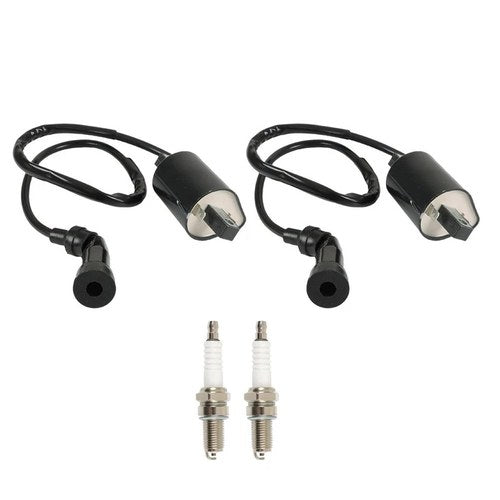 For Suzuki Intruder VS1400 1987-2009 VL1500 98-04 2 x Ignition Coil & Spark Plug