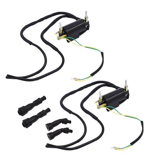 2Pcs Motorcycle Ignition Coil 12V For Kawasaki KZ Suzuki GS Honda CB 650 750 900