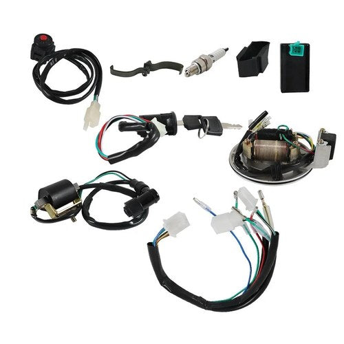 Wiring Harness Loom Ignition Coil CDI Magneto Stator 50-140cc Dirt Pit Bike ATV