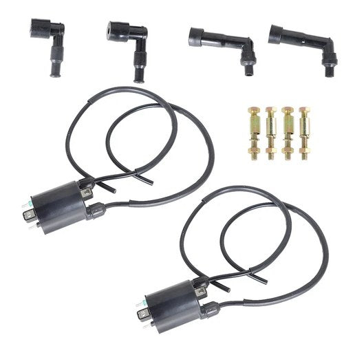 Complete Ignition Coil Wire Cap Kit For Kawasaki Vulcan 1500 Classic 1997-2008