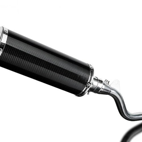 Delkevic 14" Carbon Oval Slip-On Exhaust Muffler - Kawasaki KLX250 KLX300 09-24