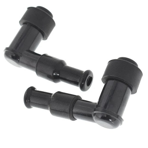 Motorcycle Spark Plug Boot Cap Cover Resistor LB05F 90 Degree For ATV Snow 2pcs