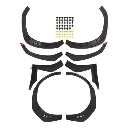 Labwork Fender Flares Grain 8PCS PP For Subaru Wrx Sedan 22-24 25 Matte Black