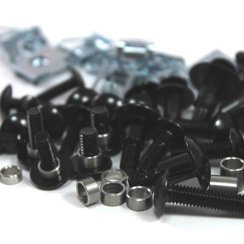 Honda CBR900RR Fireblade 92-99 Black Alloy Aluminium Fairing & Screen Bolts Kit