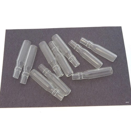 10 Pack Clear Insulator - Female 3.5mm Bullet Terminal - Motorcycle Wire Repair