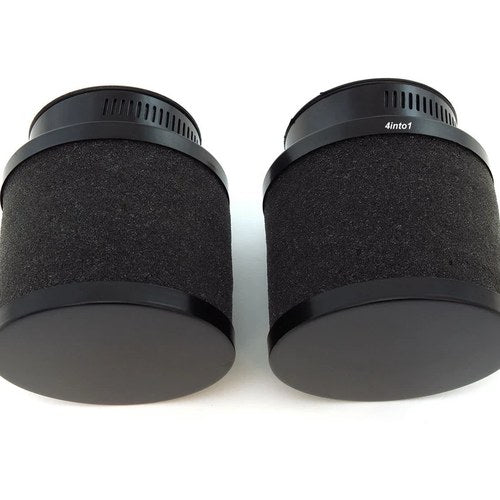 2 Pack 50mm Black Foam Pod Air Filter Cleaner Honda Kawasaki Suzuki Yamaha ATV