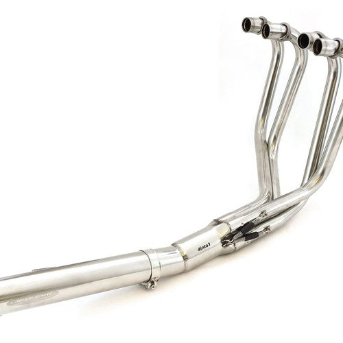 Delkevic 4into1 Stainless Steel Exhaust - Straight Muffler - Honda CB500K CB550K