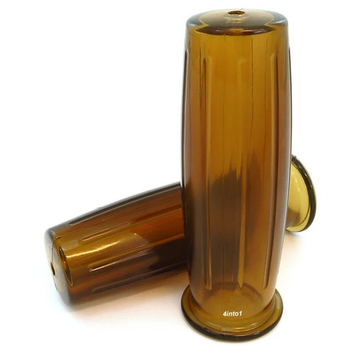 Barrel Brown Gel Root Beer Grips for 7/8" Bars Cafe Racer Bobber Chopper Tracker