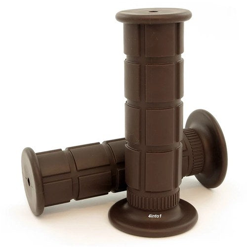 Mason Motorcycle Grips - Cafe Brown - 7/8" Bars - Racer Bobber Tracker Chopper