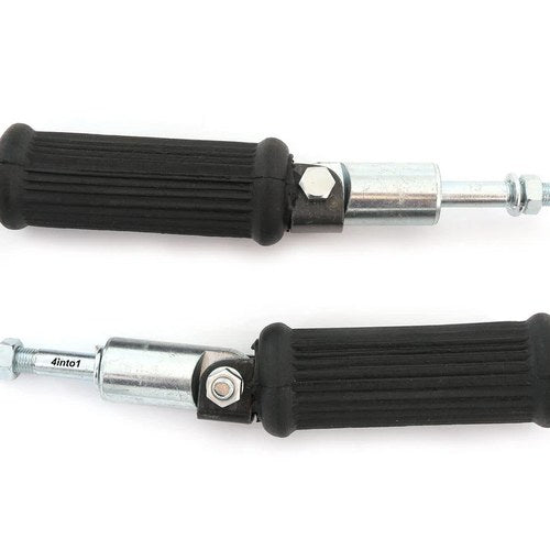 Universal Motorcylce Folding Pillion Foot Pegs Custom Harley Triumph Honda 3/8"