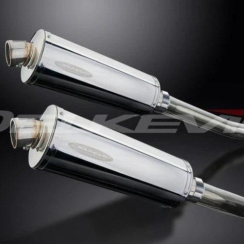 Delkevic 14” Stainless Mufflers - Suzuki Hayabusa GSX1300R 2008-2020 Exhaust