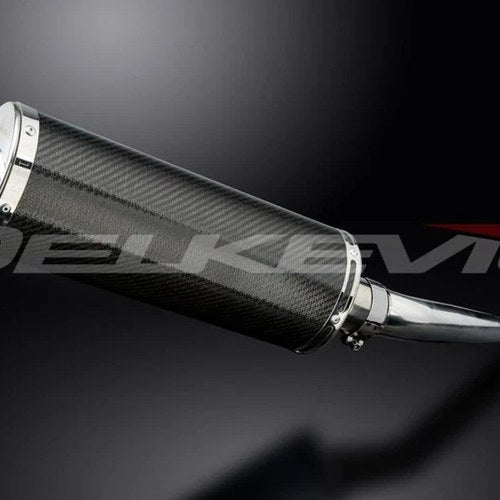 Delkevic 14" Carbon Oval Muffler - Suzuki GSF600 Bandit 1995-2005 Exhaust