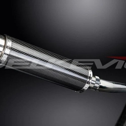 Delkevic 14" Carbon Round Muffler - Suzuki GSF1200 Bandit 1995-2005 Exhaust